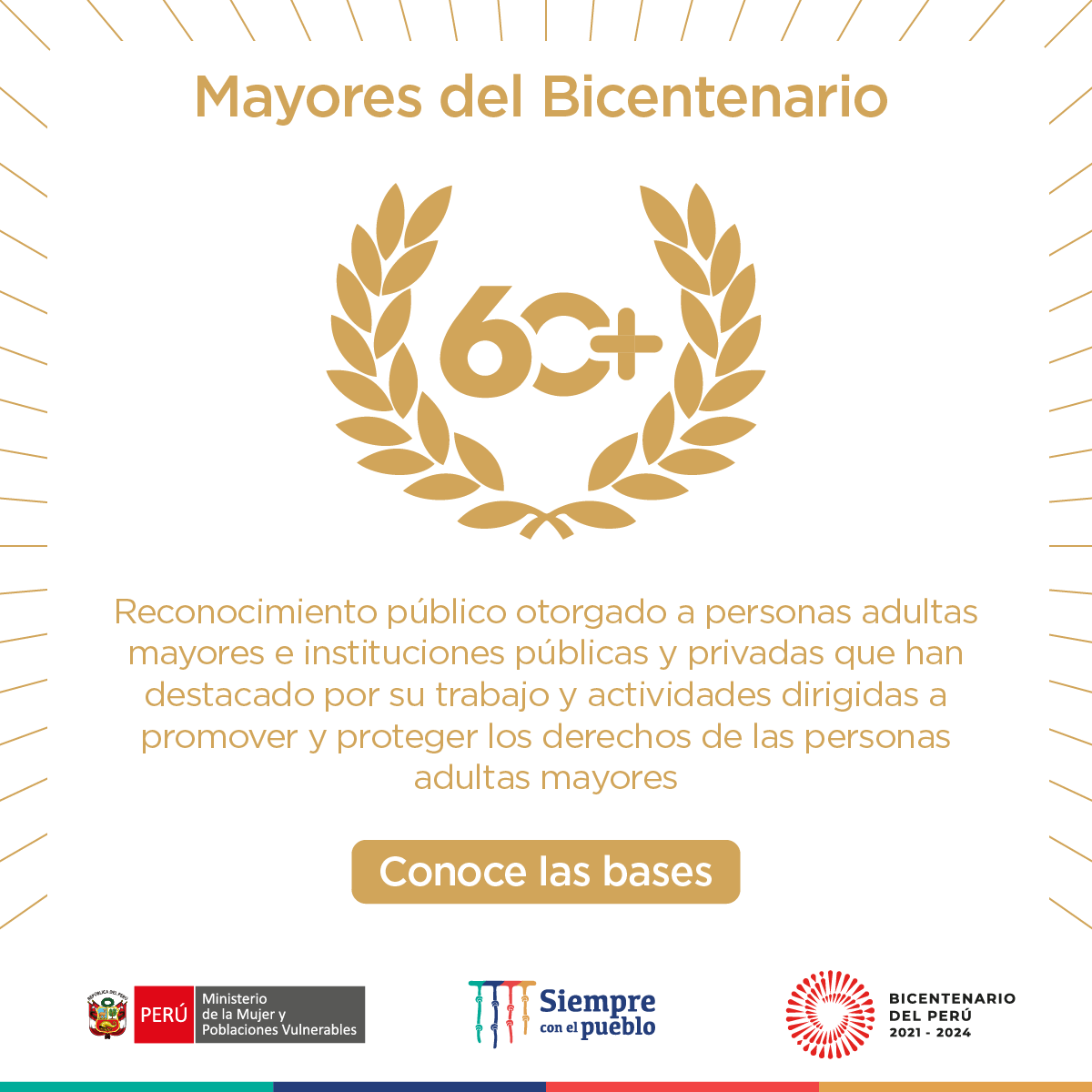 Personas mayores bicentenario