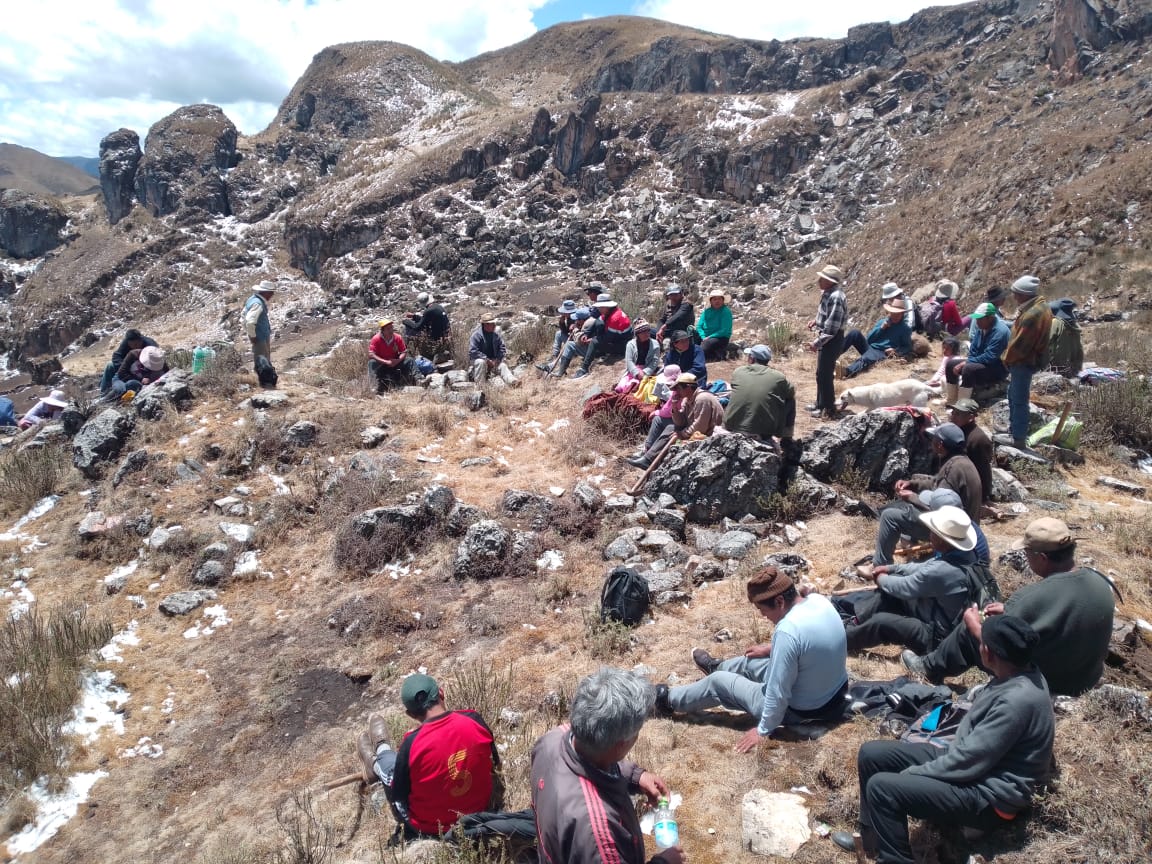 Pasco: Ministerio de Cultura realiza limpieza en Sitio Arqueológico de Wari Pirca