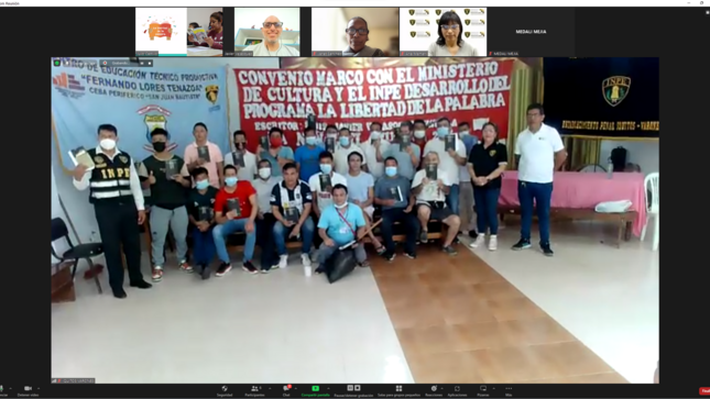 Ministerio de Cultura desarrolla el Programa “La Libertad de la Palabra” en el centro penitenciario de varones de Iquitos