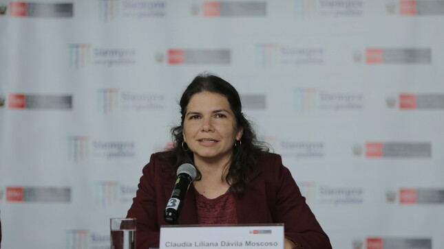 Ministra Claudia Dávila anuncia acciones de prevención ante casos de feminicidio