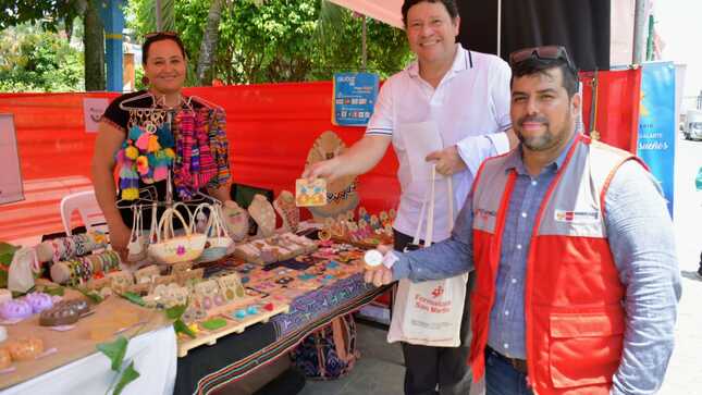 ALT="Se muestra lo ofrecido en la feria Formalízate Ahora San Martín"