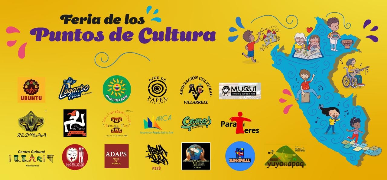 Ministerio de Cultura: Feria de los Puntos de Cultura se realizará este sábado 24 de setiembre