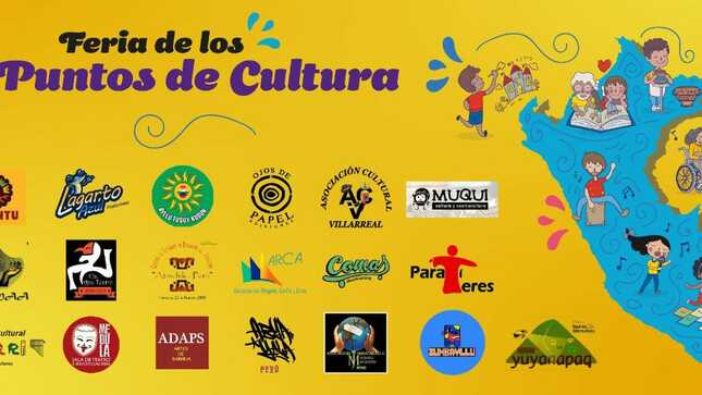 Ministerio de Cultura: Feria de los Puntos de Cultura se realizará este sábado 24 de setiembre