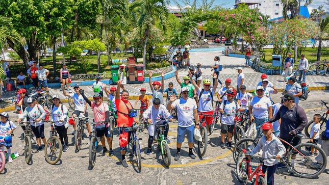 ¡San Martín sobre ruedas! Más de cien sanmartinenses de todas las edades pedalearon el último domingo en la ‘I Bicicleteada Nacional por la Seguridad Vial’