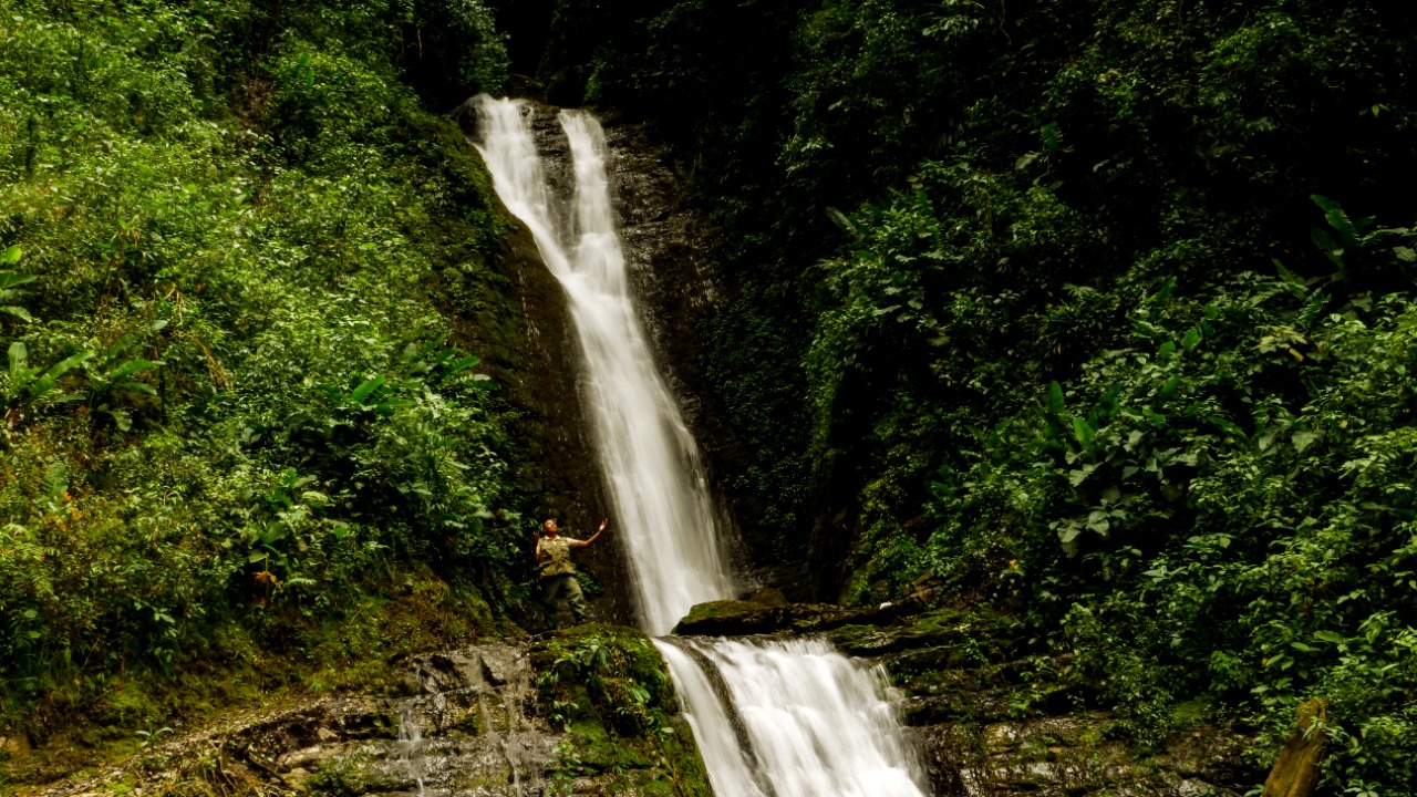 Cascada de Urkuchaqui ubicada en el Bosque de Protección Alto Mayo
