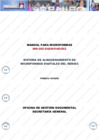 Vista preliminar de documento Manual para Certificaciones MCE-208-SGEN/OAA/002 “Sistema de Almacenamiento de Microformas Digitales del RENIEC”, tercera versión