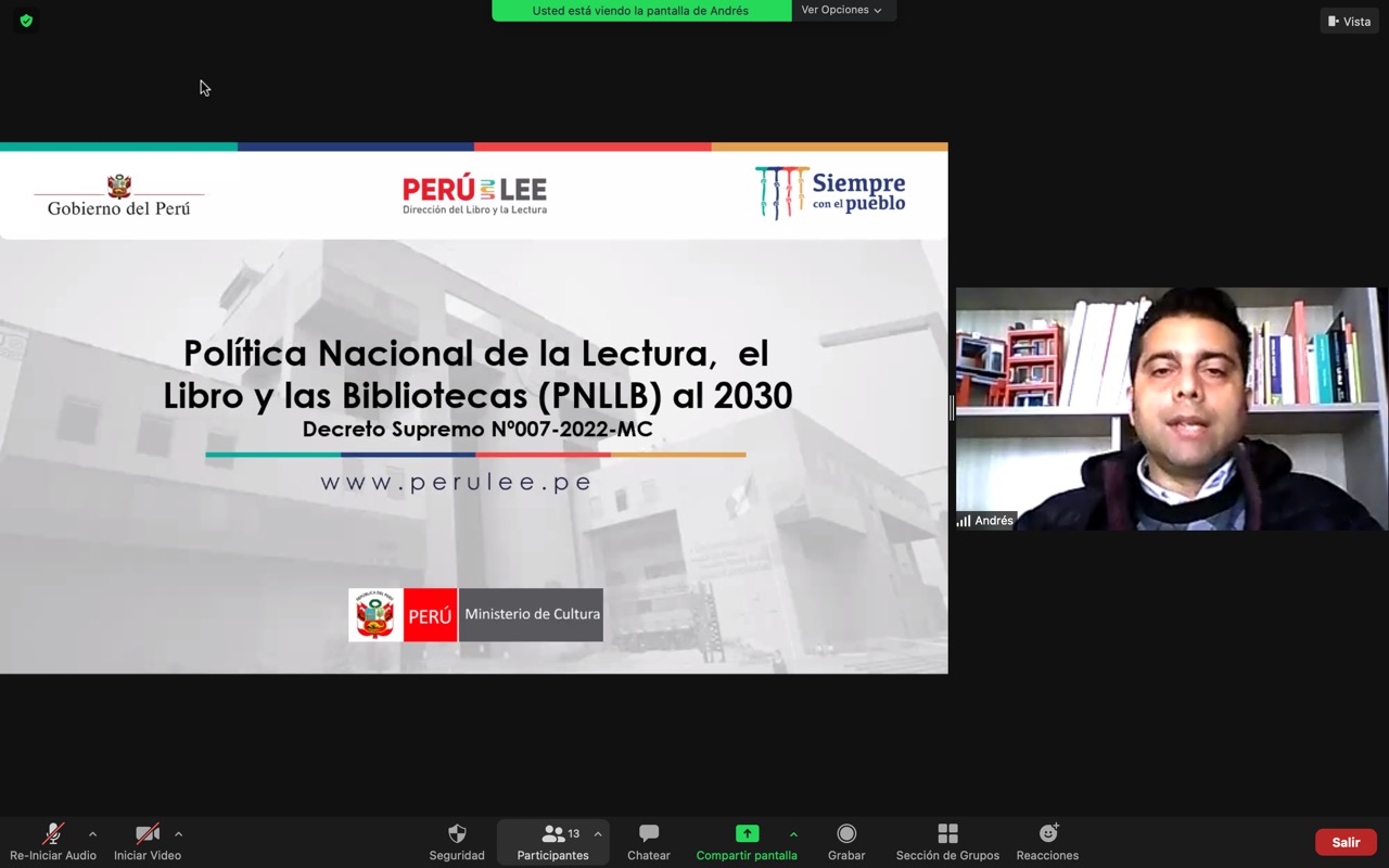 Ministerio de Cultura inicia campaña de socialización sobre la Política Nacional de la Lectura, el Libro y las Bibliotecas al 2030