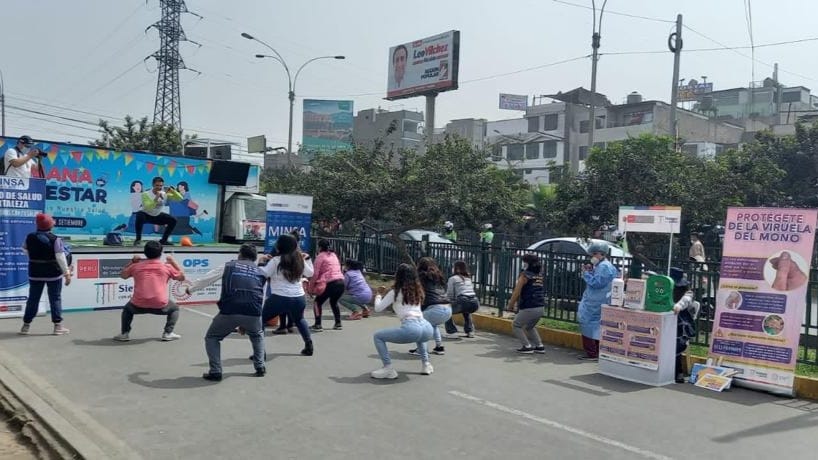 Más de 20 mil personas se beneficiaron del Actimóvil a través de ejercicios y mensajes sobre el cuidado de la salud