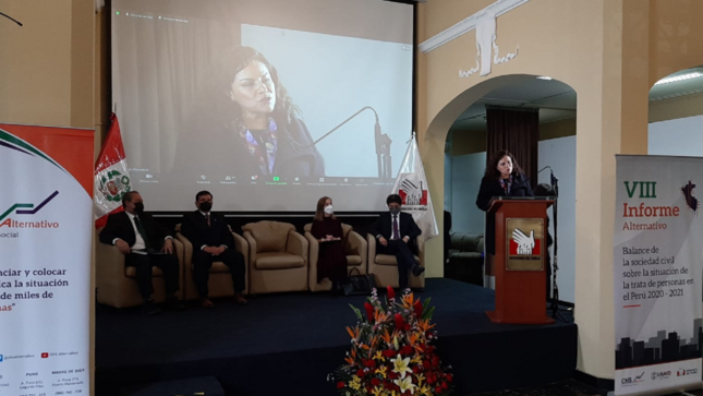 Defensora del Pueblo participa en presentación de informe sobre trata de personas
