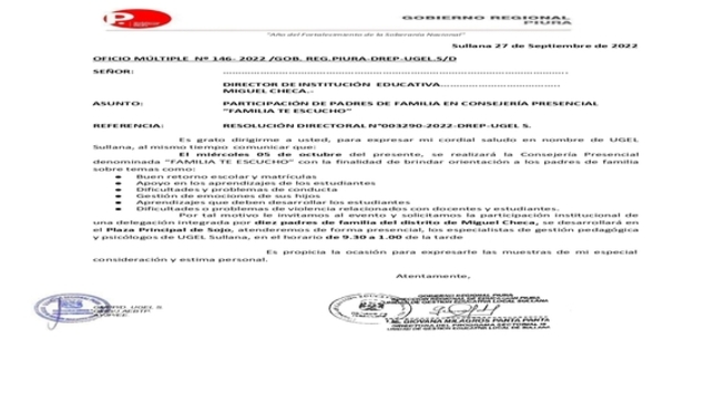 Oficio Múltiple 146