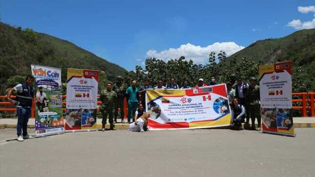 Cajamarca: realizan lanzamiento de campaña binacional de vacunación antirrábica canina Perú - Ecuador