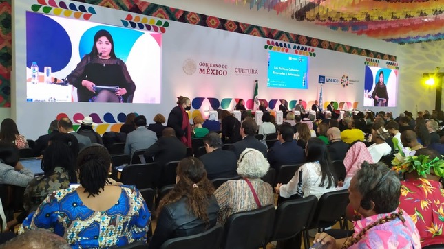 Ministra de Cultura participó en la clausura de MONDIACULT 2022