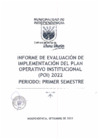 Vista preliminar de documento Informe de Evaluación de Implementación del POI 2022 - Primer Semestre