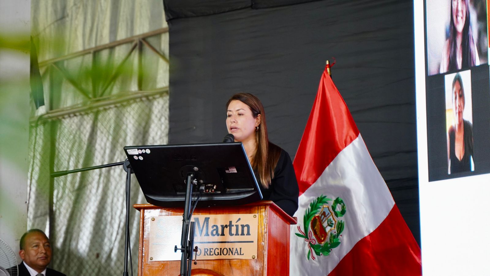 Leslie Zevallos Quinteros gerente general del Goresam y gerente de Desarrollo Social