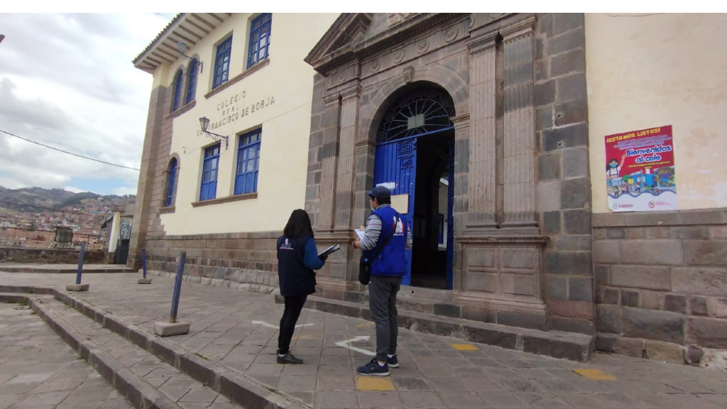 Comisionados supervisan colegio