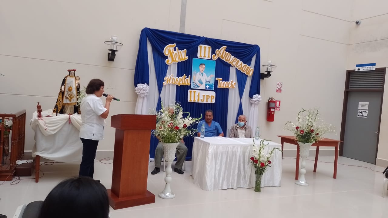 Ceremonia por el tercer aniversario del hospital