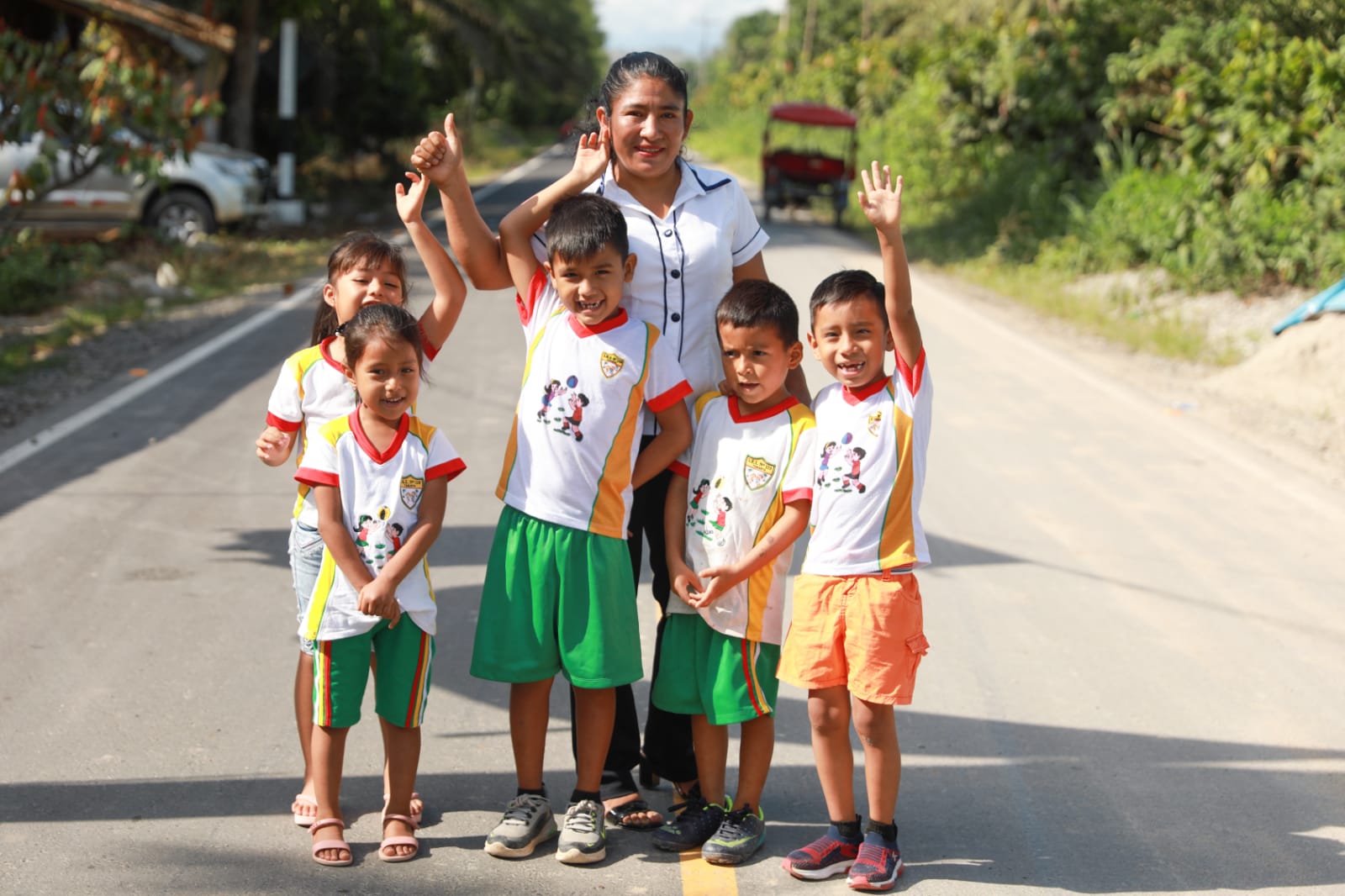 Niños pobladores de la zona de Nuevo Bambamarca - Tananta