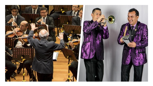 Orquesta Sinfónica de Trujillo y la Orquesta Hermanos Silva fusionan ritmos populares en una presentación gratuita