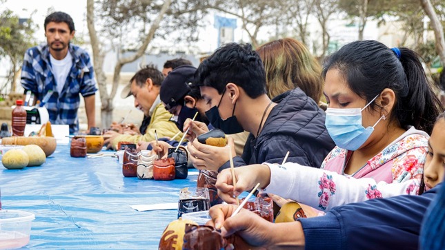 Museos Abiertos: familias disfrutaron del taller de arte prehispánico en Chan Chan