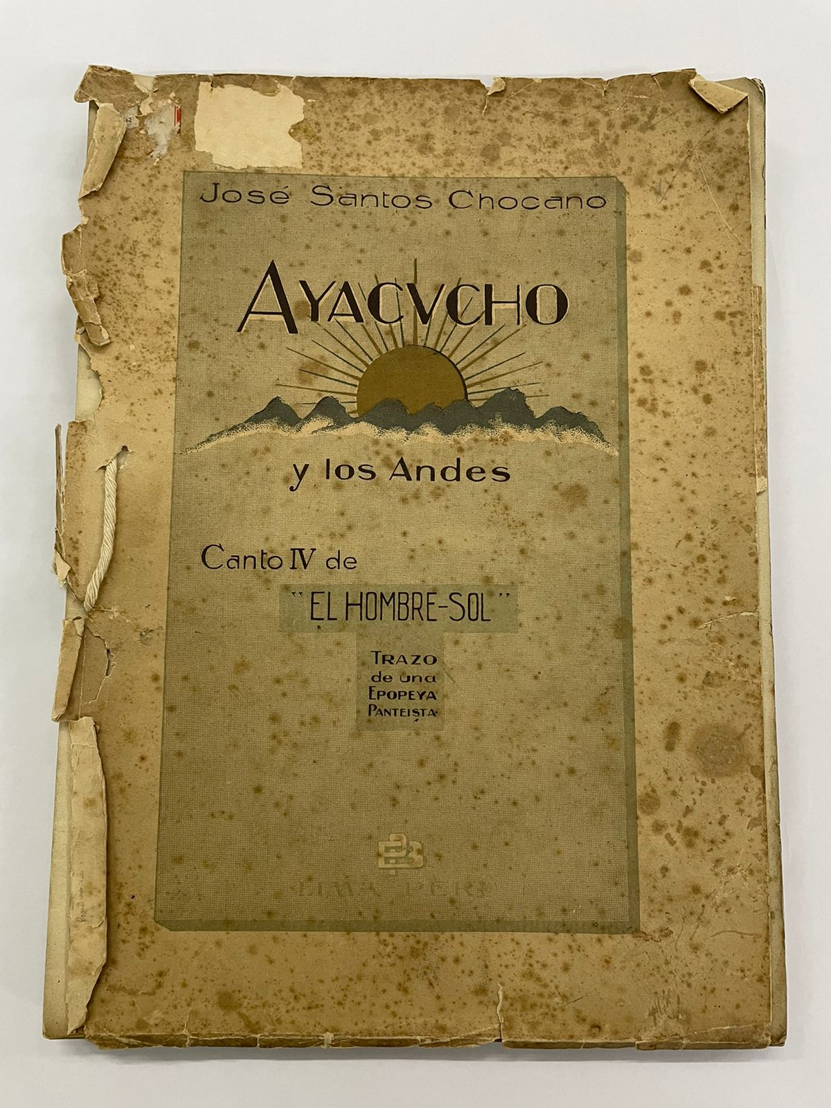 Ministerio de Cultura declara Patrimonio Cultural de la Nación a obras históricas de José Santos Chocano