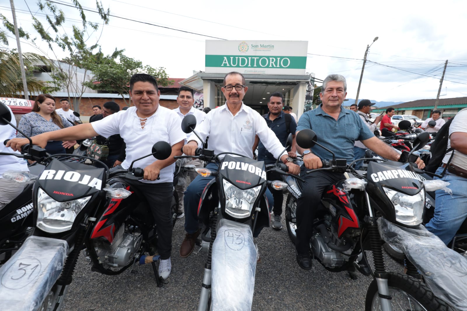 Gobernador regional, alcalde de Moyobamba y alcalde de Campanilla.