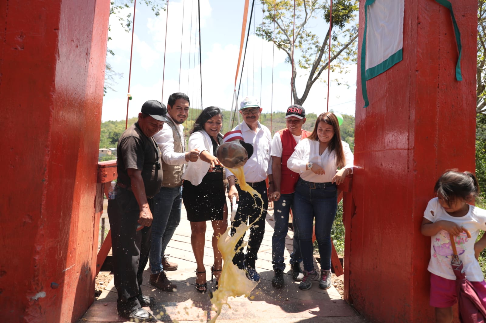 Inauguración de las obras de mejoramiento del puente