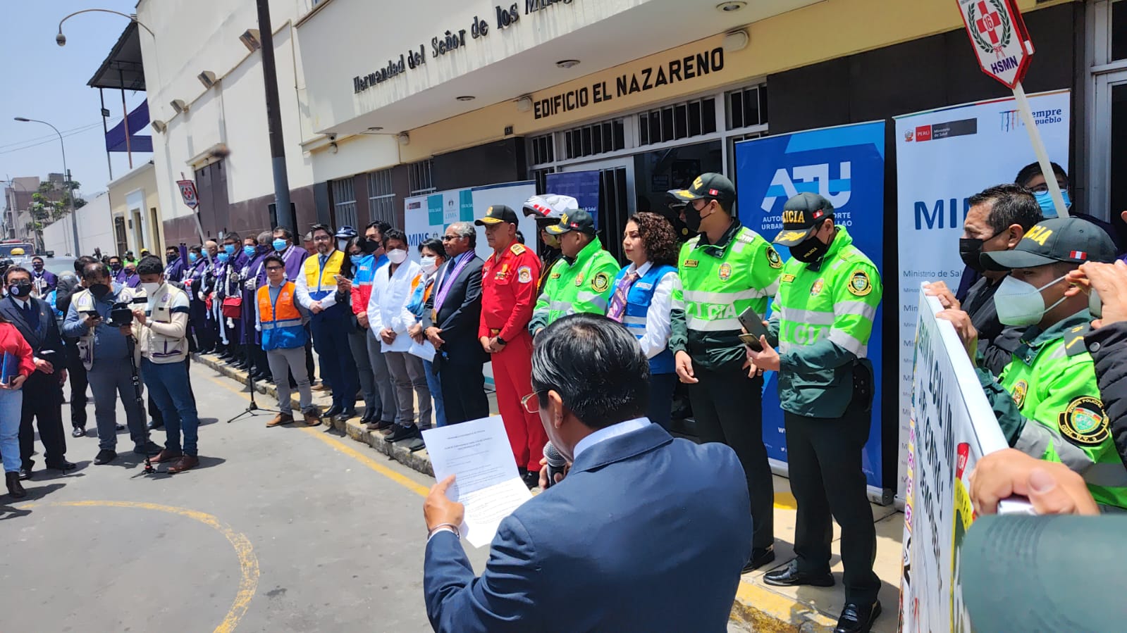 Minsa presenta acciones para proteger la vida y la salud de la población que acompañará procesión del Señor de los Milagros