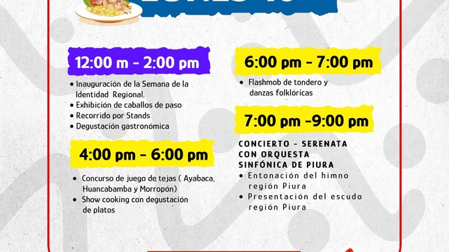 Hoy inicia la Semana de la Identidad Regional Piura 2022