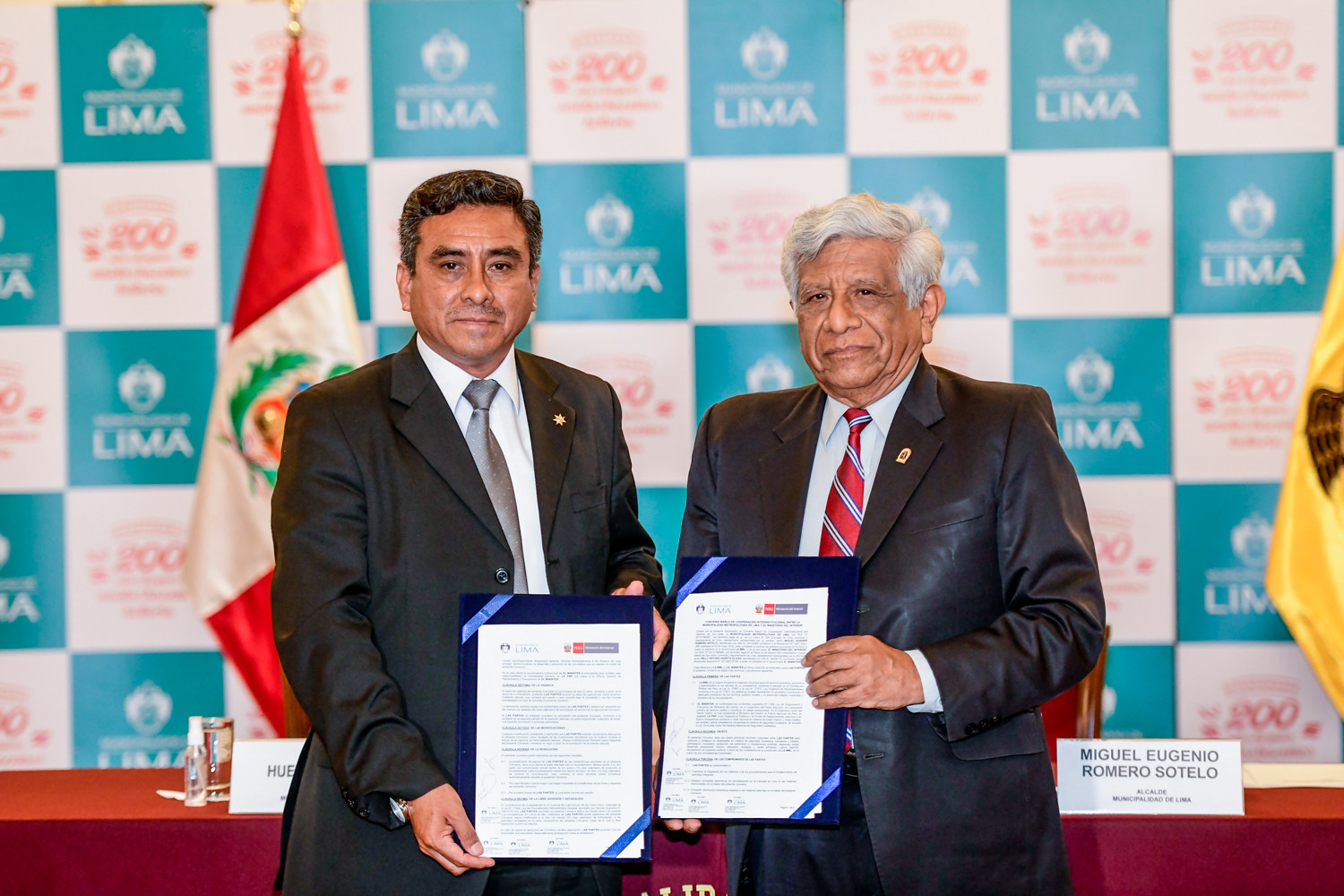 Mininter y Municipalidad de Lima firman convenio para realizar acciones conjuntas en favor de la comunidad