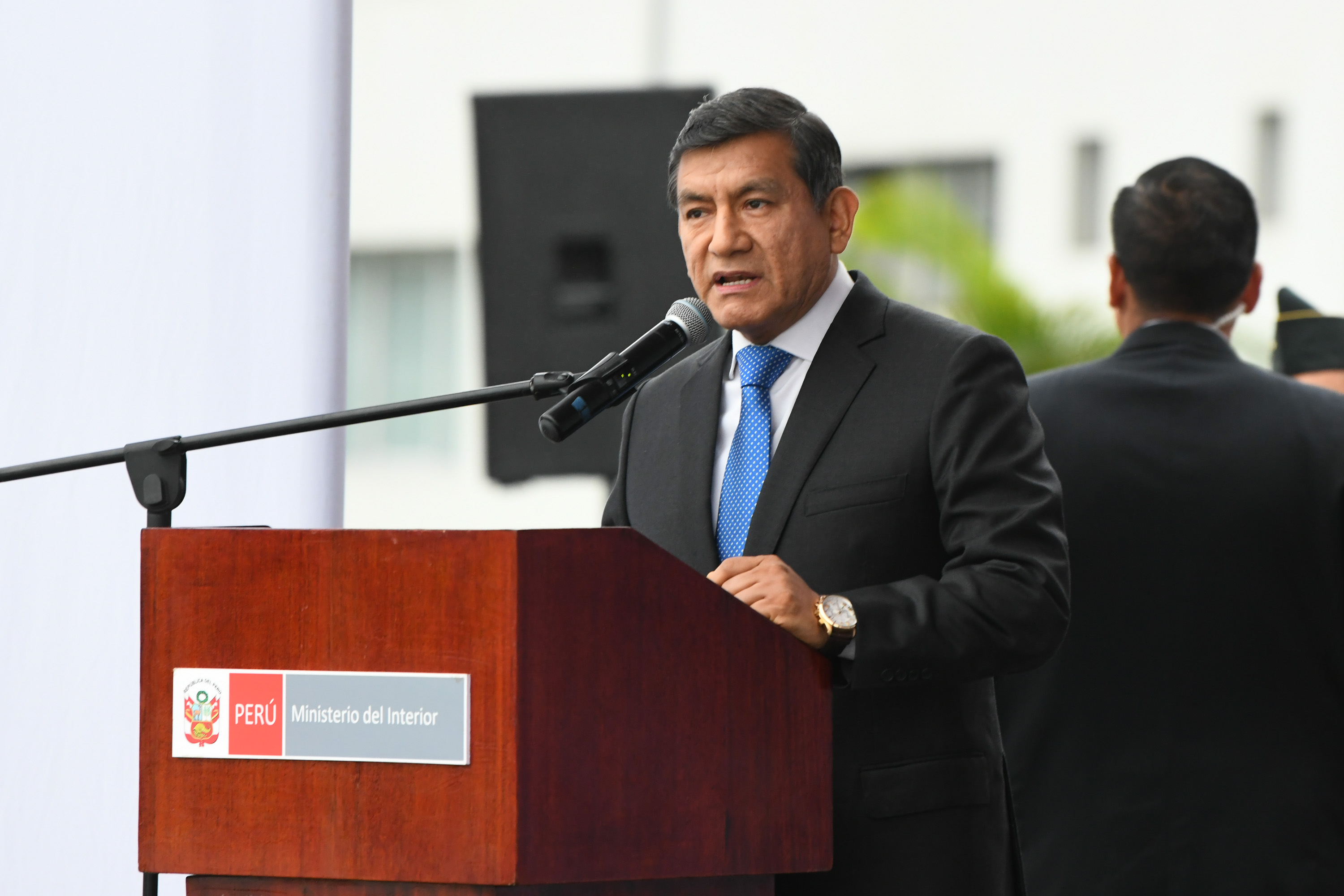 Ministro Carlos Morán.