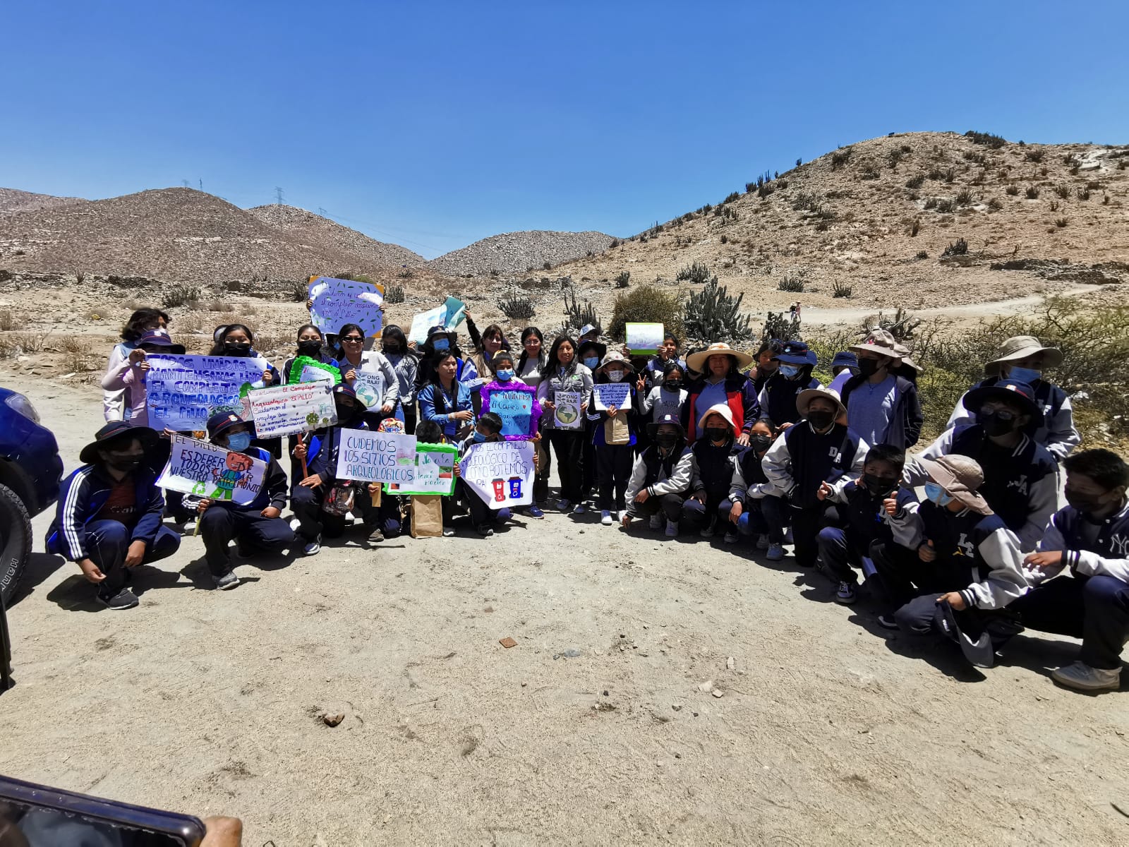 Arequipa: Realizan limpieza y campaña de sensiblización a la población para ejercer la defensa del Complejo Arqueológico de Pillo – Socabaya