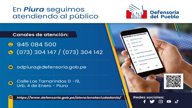 Datos de atención de oficina de Piura