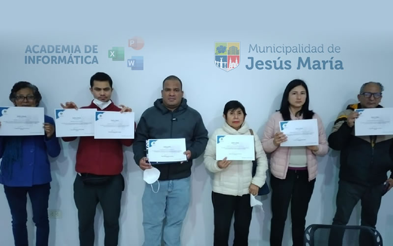 Jesús María: Unos 80 alumnos recibieron certificados de academia informática de la municipalidad de Jesús María
