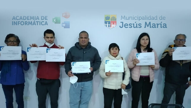 Jesús María: Unos 80 alumnos recibieron certificados de academia informática de la municipalidad de Jesús María