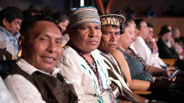 Poblaciones indígenas presentes en el encuentro global por el clima y los bosques.