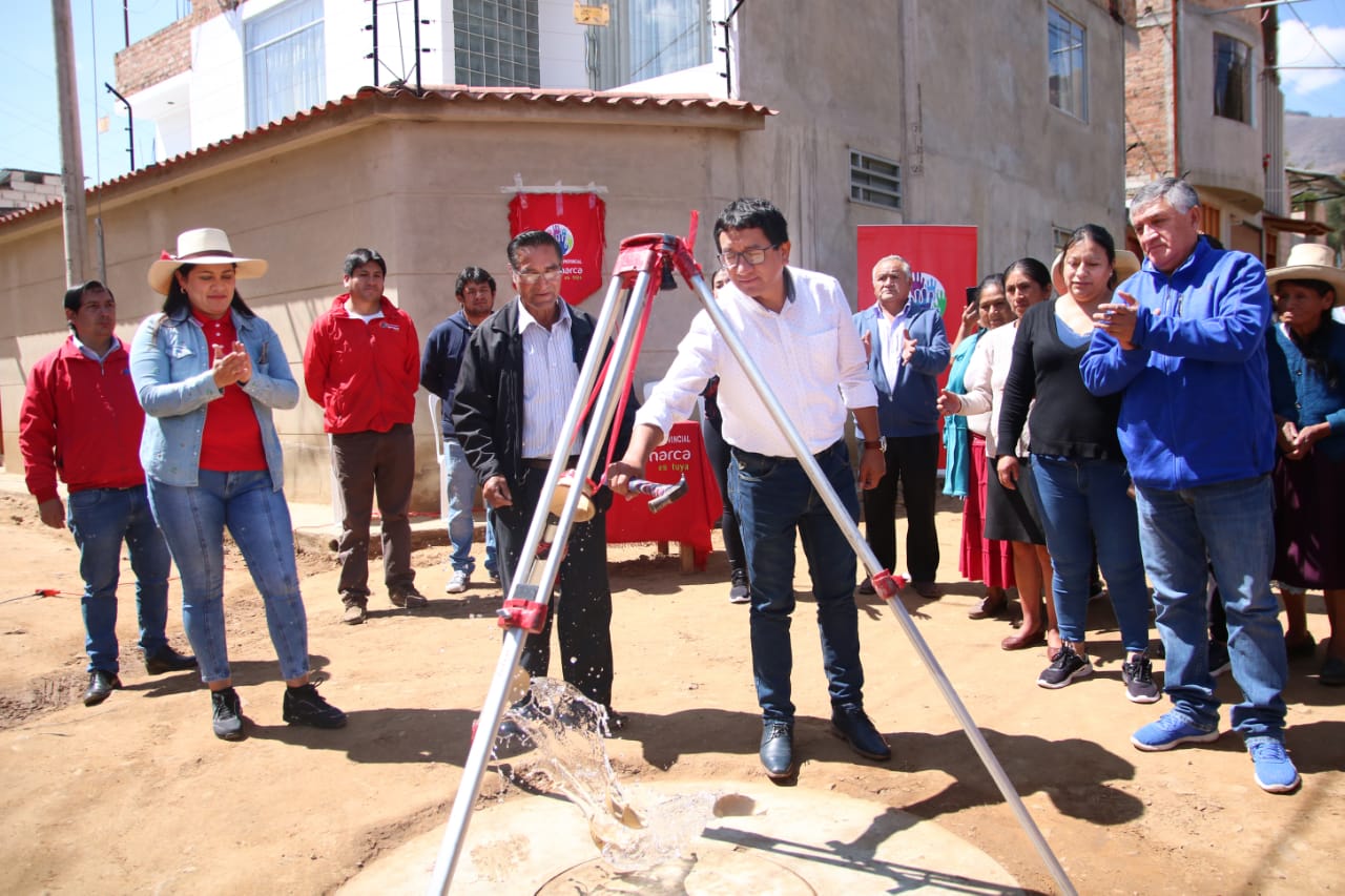 Municipalidad de Cajamarca inaugura nuevas obras de agua potable y alcantarillado en los sectores La Tulpuna y el Estanco