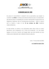 Vista preliminar de documento Comunicado N°003 Concurso de CAS N° 043-2022-OSCE