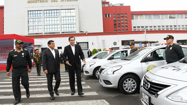Presidente Vizcarra entregó primer lote de 130 nuevos patrulleros para para reforzar seguridad en Lima y Callao