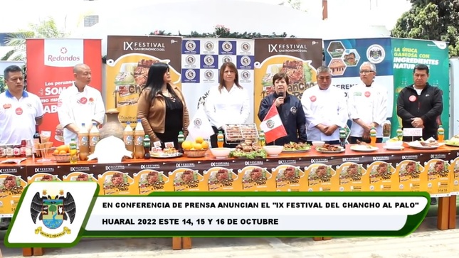 En conferencia anuncian el "IX Festival del Chancho al Palo" Huaral 2022