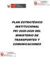 Vista preliminar de documento Plan Estratégico Institucional 2020-2026 Ampliado.pdf