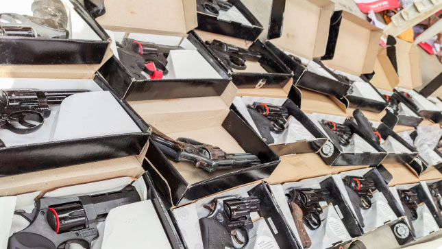 2.- Armas incautadas por la Sucamec a empresas de seguridad privada en la región Ica