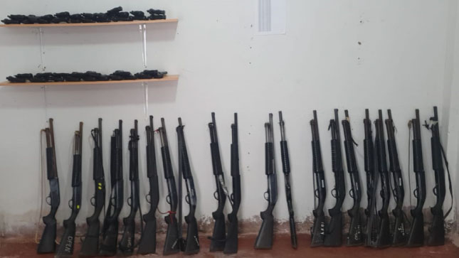 3.- Armas incautadas por la Sucamec a empresas de seguridad privada en la región Ica