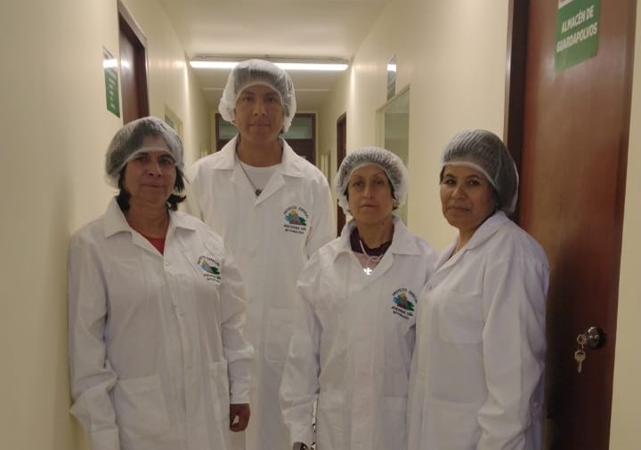 Docentes y directora de la I.E. N° 82079 "Mariscal Paredes Cáceres"