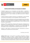 Vista preliminar de documento Política Institucional de igualdad de género