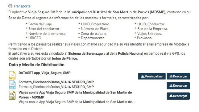 Ya puedes acceder a la información de la base de datos de mototaxis y empresas formales registradas en la Municipalidad gracias a @PeruPaisDigital
#DatosAbiertos #datosabiertosperu