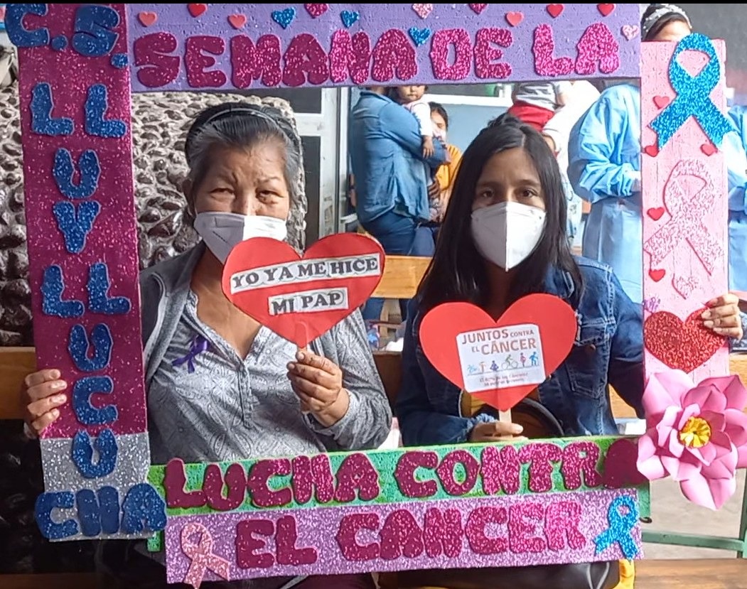 Mujeres invitadas al lanzamiento de la Semana Nacional de Lucha Contra el Cáncer