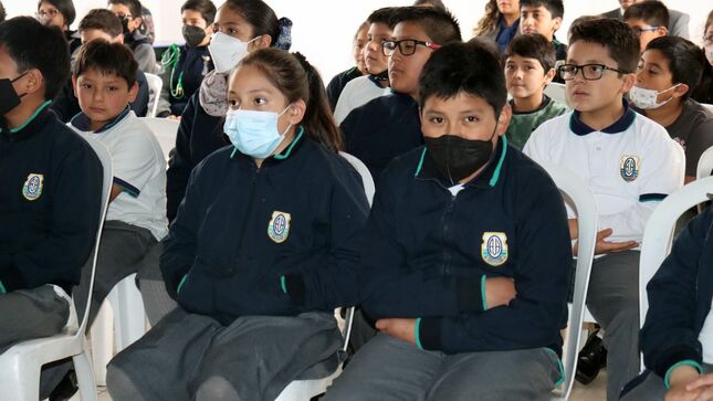 Más de 150 escolares fueron capacitados en temas de seguridad vial por la municipalidad de Cajamarca