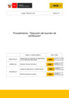 Vista preliminar de documento Procedimiento “Ejecución del examen de certificación” - Código PM04.02.01.02 -  Versión 03