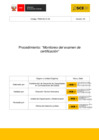 Vista preliminar de documento Procedimiento “Monitoreo del examen de certificación” - Código PM04.02.01.03 - Versión 03