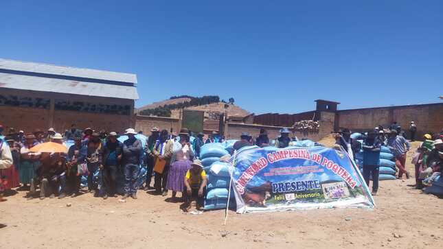 A la fecha se han entregado 55 mil kilos de semillas, respecto a la asignación de estos insumos a nivel de todo el departamento.